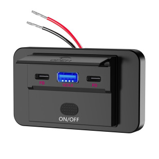 Новый автомобиль USB зарядный порт плюс RV фургон модифицированный автомобильный мобильный телефон быстрый зарядный разъем 12-24V универсальный