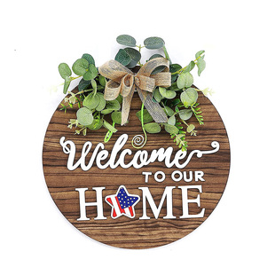 Трансграничный деревянный welcome листинг настенный подвеска деревянный подвеска дома деревянный домашний декор