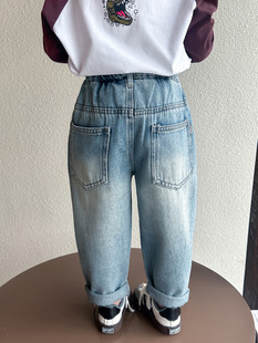 Girls' Jeans Spring and Autumn Children's Wear 2025 New Fashion Torre Pants Girls' Radish Pants Children's Thin Pants