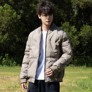 Men's winter cotton-padded jacket 2024 new fashion stand collar loose casual autumn and winter warm jacket overcoat men