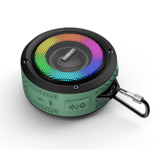 Водонепроницаемый Bluetooth динамик сабвуфер большой объем уличная карта мини маленький стальной пистолет Творческий Красочный Свет аудио