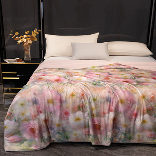 Class A Cool Silk Summer Cool quilts Digital Printing Air-conditioning quilts Summer Household Gifts Cross-border Foreign Trade Summer quilts Wholesale