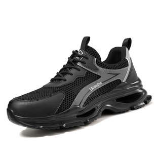 Labor Protection Shoes Anti-smashing Anti-piercing Smart Shoe Buckle Lace-free Wear-resistant Comfortable Summer Safety Protection Work Shoes