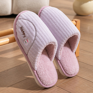Spring and Autumn Cotton Slippers Cixi Four Seasons Winter Women's Indoor Home Use Cotton Linen Non-slip Warm Linen Couple Men
