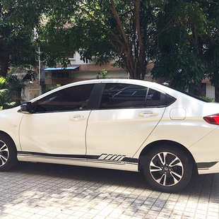 Factory Direct Side Skirt Car Sticker Racing Striped Side Car Sticker Flower Model Universal Foreign Trade Hot
