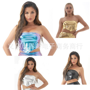 European and American Direct Selling New Sexy Wrap Chest Irregular Strapless Vest Nightclub Costsize Women's One-piece Chest Underwear