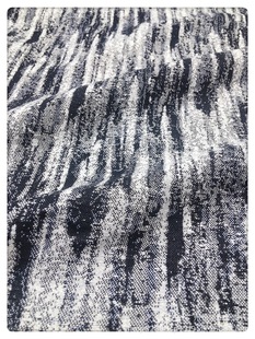 Rock Pattern Jacquard Denim High-end Thickened Washed diy Pants Jacket Skirt Clothing Designer Fabric