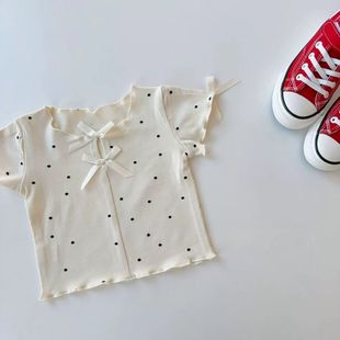 Girls' Summer New Two-Piece Suit Korean Fashion Explosions Short-Sleeved Stylish All-Match Denim Shorts Trendy Internet Popular