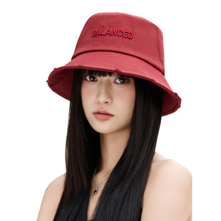 2025 Korean Style Spring and Autumn New Hats Women's high quality Embroidered Letters Pure Cotton Fisherman Hat Travel Sunscreen Sunshade Hat