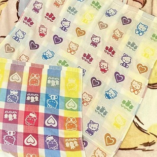 Cartoon Cat Cotton Bath Towel Gauze ~ Newborn Baby Bath Towel Big Towel Children Baby Wrap Towel Bath Absorbent