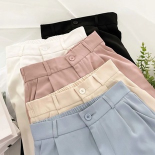 Ankle-length Pants Women's Summer Thin Pants Slim Korean Style Slim Black Pipe Pants