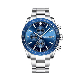 Cross-border direct explosions men's business watches multi-functional steel band luminous waterproof quartz watches a generation of hair