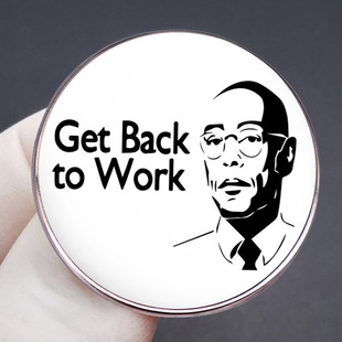 Breaking Bad Fried Chicken Uncle Come Back to Work Brooch Gustavovlin Pin Metal Alloy Badge Accessories