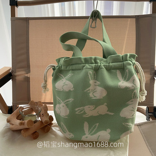 New Style Fabric Cute Large Capacity Bundle Handbag for Commuting to Work Carry-on Bag Women's Hand Bag