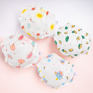 Summer thin baby baby underwear Class A cotton little girl briefs do not clip PP bread pants 0-1-3 years old