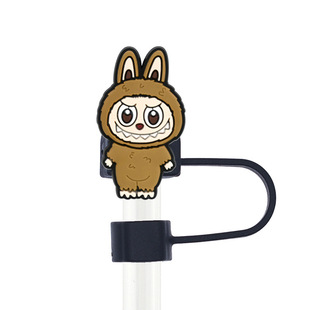 Cross-border e-commerce Rab cloth series straw cap plug party straw diy decorative accessories cartoon creative straw cap