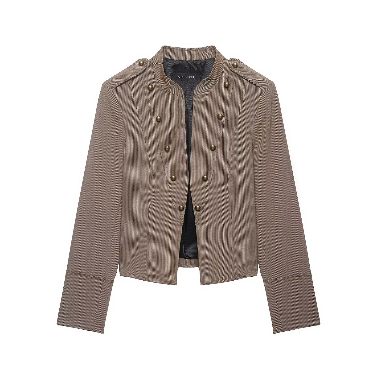 Taop&Za Women's Clothing 2026 Summer New European and American Style Fashionable Versatile Short Buttoned Blazer 4840740