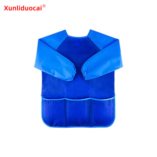 Children's Painting anti-wear coverall children's art painting long sleeve waterproof anti-fouling color matching painting clothes apron in stock wholesale