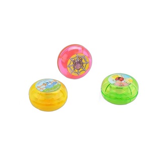 Transparent small yo-yo with rope food promotional gifts children's educational mini transparent pull yo-yo