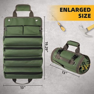 Roll-type hardware tool bag Oxford cloth portable tool storage bag car portable new electrician tool kit