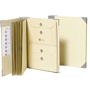 Cross-border In Case I Go Missing Binder Manila Flap Pocket Pants File Organ Storage Folder