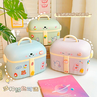 Wu Cute Kidsren's Hair Accessories Storage Box Girl Princess Hairpin Hairpin Rubber Band Dressing Jewelry Box Baby Desktop Wu