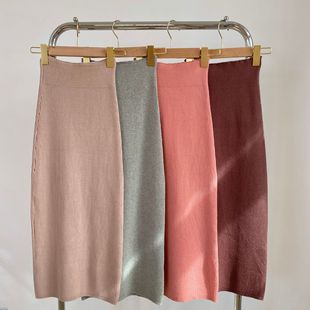 Core-spun Yarn One-piece Skirt