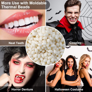 DIY Teeth Filler Teeth Granules Denture Filler For Halloween Horror Party Makeup Temporary Denture