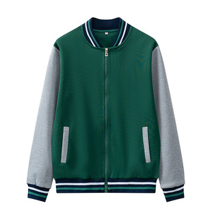 School uniform suit three-piece junior high school students spring and autumn dark green sports coat top Senior high school class uniform