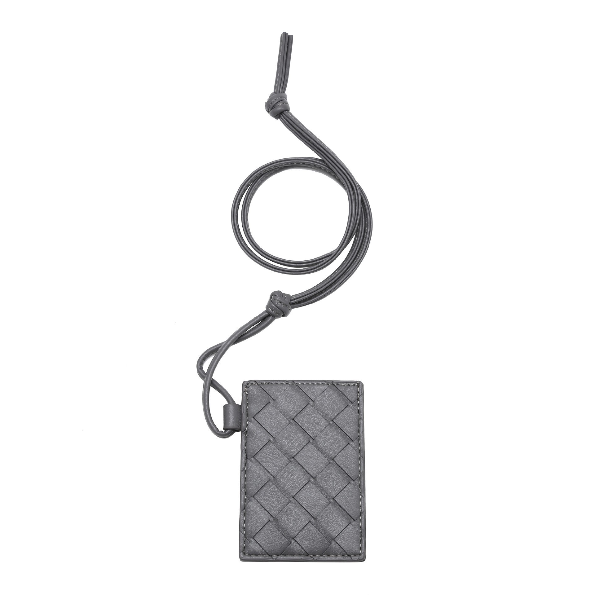 Cross-Border Woven Diamond-Patterned Chanel-Style Coin Purse, Fashionable and Versatile Business Card Holder, Card Bag, Single-Shoulder Crossbody Accessory Small Bag