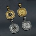 Southeast Asia Cross Border Eagle Series 316 Stainless Steel Vacuum 18K Gold Point Drill Philippine Eagle Aggressive Pendant