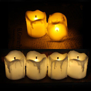 Factory supply fiber optic head LED electronic candle lamp flameless luminous candle romantic birthday wedding guide decoration