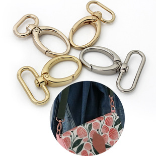 Manufacturers in stock zinc alloy denier tail belly buckle dog buckle clothing luggage hardware plate buckle metal key chain hook