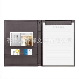 Customized Black Brown Different Color Pu Leather Folder with Magnetic Buckle Imitation Leather Folder A4 Size