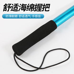 Floating water square folding copy net anti-hanging glue-coated net head aluminum alloy net rod telescopic ultra-light Luya integrated fishing net
