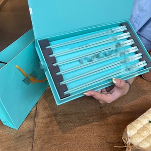 T family chopsticks 6 gift box ceramic colorful chopsticks gift box portable bag can be a generation of hair