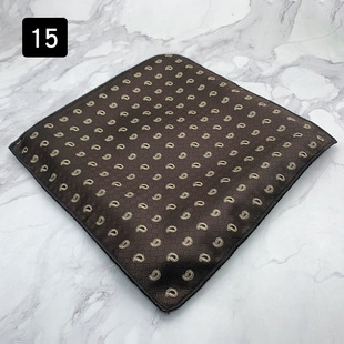 Pocket towel trendy men gentleman formal wear business wedding suit matching jewelry chest dot striped square square square scarf