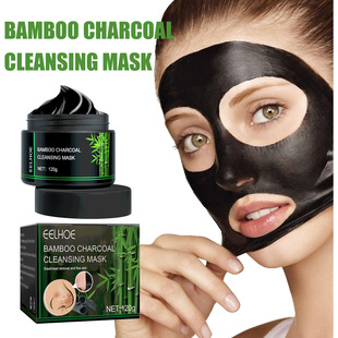 EELHOE Bamboo Charcoal-маска для удаления черных точек Сжатие удаления пор Удаление черных точек Увлажняющая маска для борьбы с акне, пополняющая масло