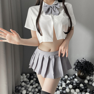 sexy lingerie sexy student jk uniform pleated skirt temptation cute plaid suit sailor role performance