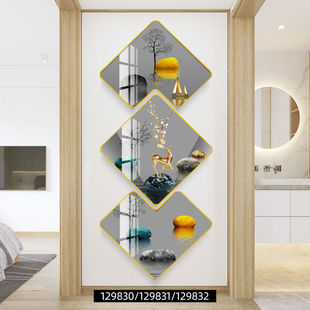 European-style Living Room Home Decoration Painting Creative Combination Abstract Restaurant Hanging Painting Sofa Background Wall