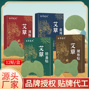 wormwood paste Baiyunshan ginger lumbar spine paste shoulder knee paste through bone moxibustion cervical paste source factory wholesale