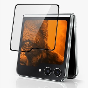 Подходит для Samsung Flip6, закаленная пленка FLIP 7, закаленная пленка с защитой от подглядывания Z Flip6, внешний экран, шелкография, защита от падения, HD-пленка