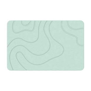 Diatom Mud Upholstered Bathroom Absorbent Floor Mat Bathroom Foot Mat Toilet Door Non-Slip Household Quick-Drying Wholesale Hair
