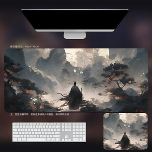 Коврик для мыши Guofeng Wuxia негабаритный аниме компьютерный игровой коврик для клавиатуры для мальчиков