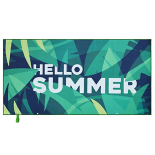 Factory double-sided velvet bath towel sand digital heat transfer sports swimming can be stored shawl buckle printed beach towel