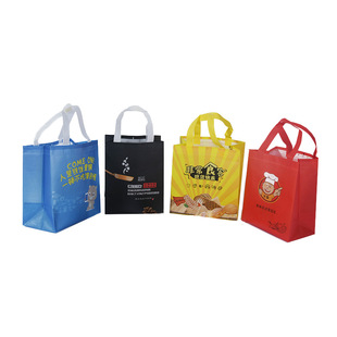 Customized Non-Woven Bags with Printed Logo for Advertising, Customized Take-Out Drinks and Clothing, Coated Non-Woven Handbags