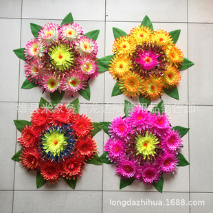 Qingming Sacrificial Wreath, Non-Woven Lover's Chrysanthemum Wreath, White Tombstone Flower Bouquet, Funeral Supplies Wholesale