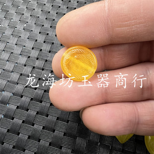Fluorescent beeswax heart-shaped loose beads chicken oil yellow beeswax Clover loose beads water drop accessories bracelet necklace accessories beads