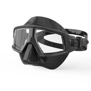 Guoyang free diving goggles free snorkeling diving goggles transparent liquid silicone diving goggles professional diving equipment