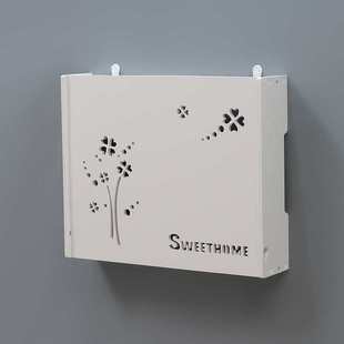 Wholesale Punch-Free Wall-Mounted Wifi Exposed and Concealed Router Weak Power Meter Multimedia Box Empty Box Decorative Painting Cover